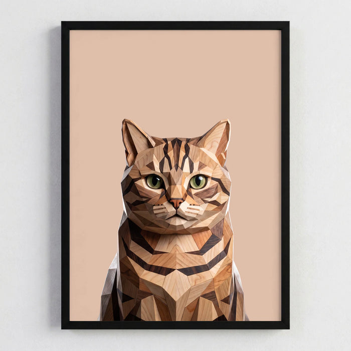 Carved Wood pet portrait of a pet named Willow, terracotta